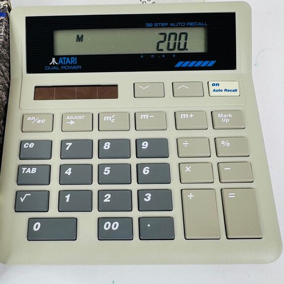 Vintage NOS w/ Box Atari CC1010 Calculator Retro Computer PC Gaming Collection - Picture 5 of 7